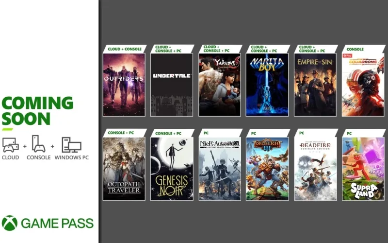 Xbox Game Pass update